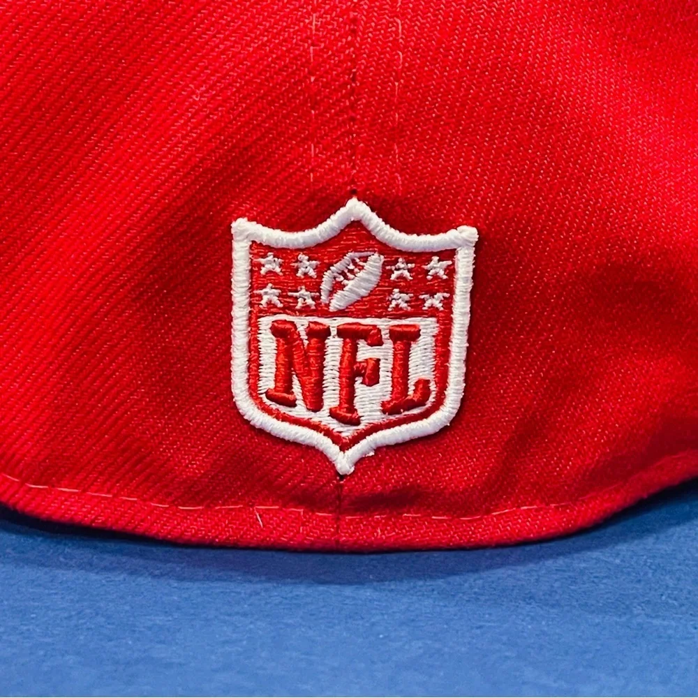 DALLAS COWBOYS 2024 NFL NEW ERA 59FIFTY SUPERBOWL XXVII FITTED HAT CAP RED 7 7/8